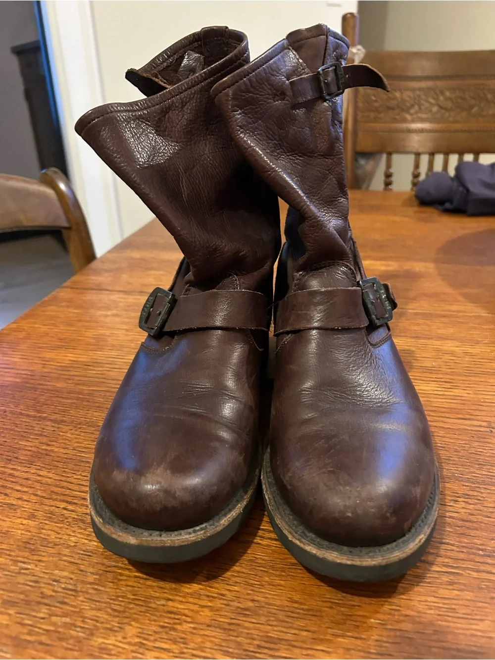 Brown Women’s Leather Boots - Unbranded